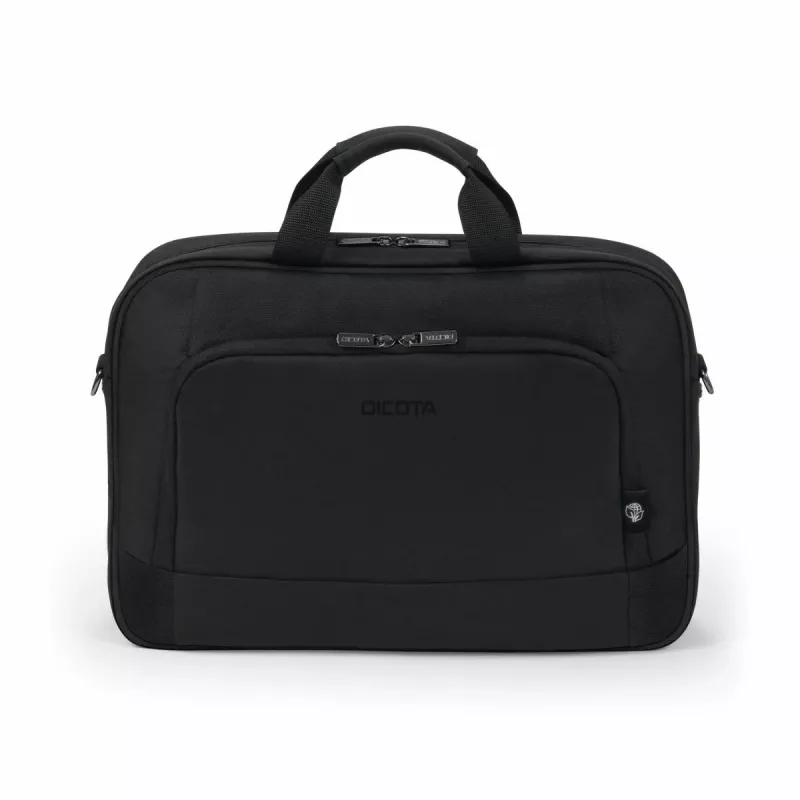 DICOTA Eco Top Traveller Base – dėklas nešiojamam kompiuteriui 15-17,3 col. – juoda / 300d Rpet poliesteris