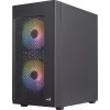 Aerocool HEXFORMBKV2 korpusas Micro ATX, 3 ventiliatoriai, FRGB, juodas