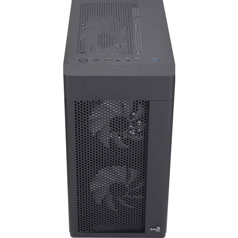 Aerocool HEXFORMBKV2 korpusas Micro ATX, 3 ventiliatoriai, FRGB, juodas