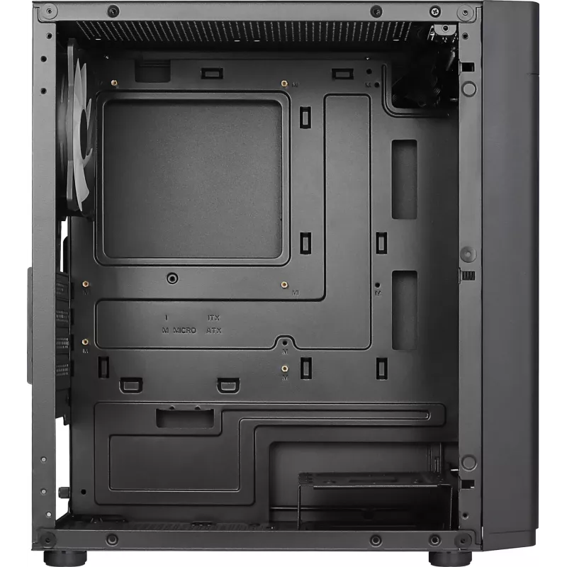 Aerocool HEXFORMBKV2 korpusas Micro ATX, 3 ventiliatoriai, FRGB, juodas