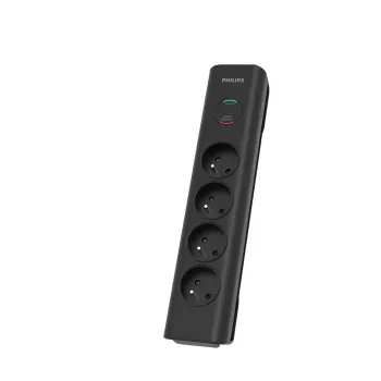 Apsauginis filtras Philips SPN7040BA/60 6 AC lizdai 600 J 2 m Juoda
