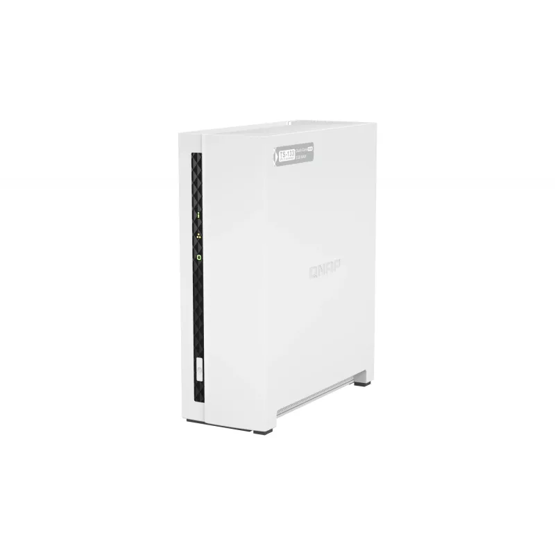 QNAP TS-133 NAS / saugojimo serveris bokštinis Cortex-A55 2 GB DDR4 0 TB QNAP Turbo System balta