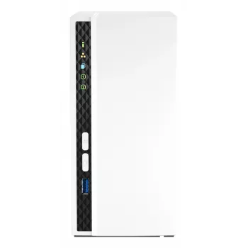 QNAP TS-233 NAS / saugojimo serveris bokštinis ARM Cortex-A55 2 GB 0 TB QNAP QTS Baltas