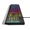 GENESIS Rhod 300 RGB – belaidė klaviatūra žaidimams, USB, QWERTY, juoda