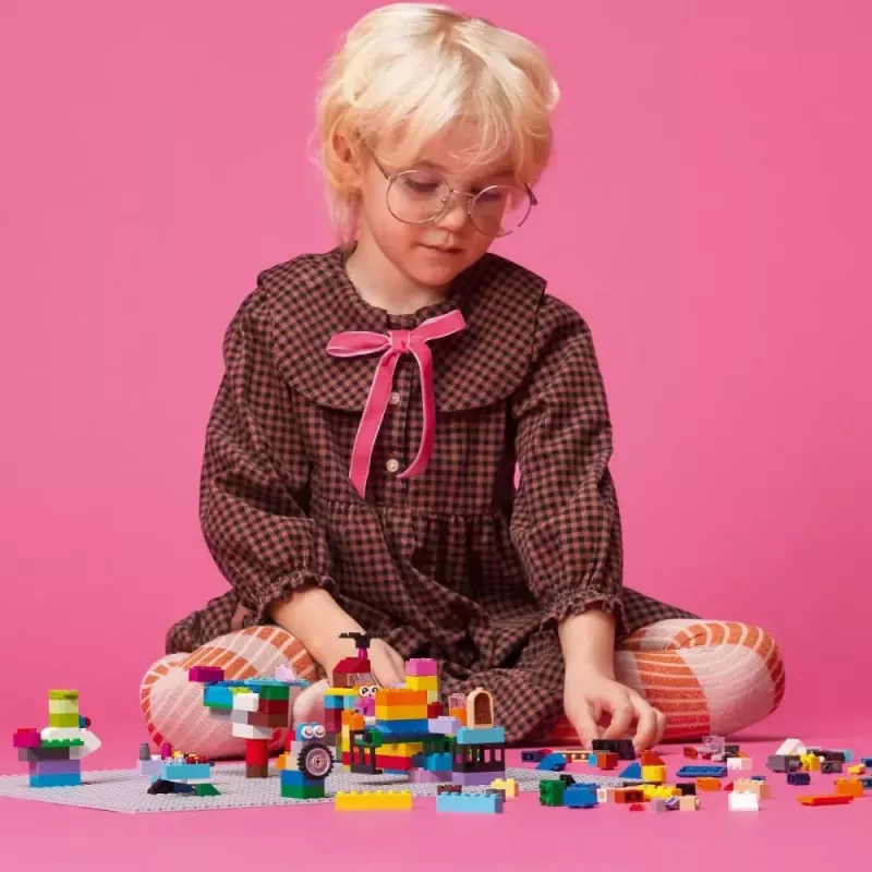 LEGO Classic pilka pagrindo plokštė 11024 – 48×48 smeigių (380 × 380 mm)