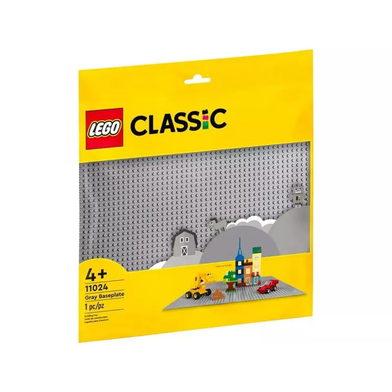 LEGO Classic pilka pagrindo plokštė 11024 – 48×48 smeigių (380 × 380 mm)
