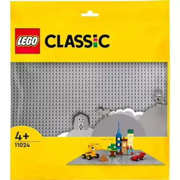 LEGO Classic pilka pagrindo plokštė 11024 – 48×48 smeigių (380 × 380 mm)