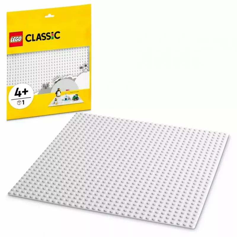 LEGO statybinė plokštė 11026 — pagrindas 32x32 smaigeliai, balta