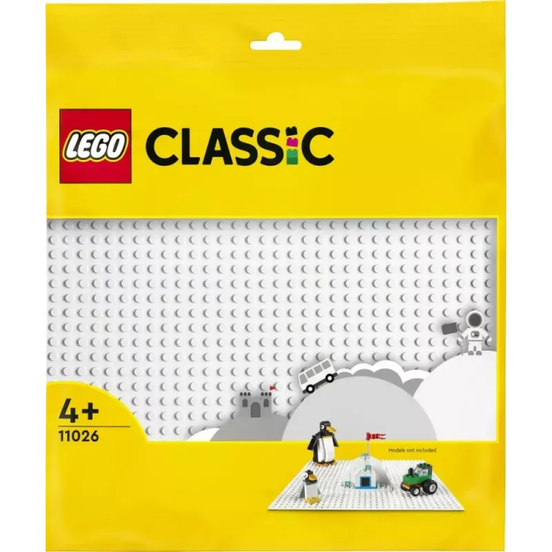 LEGO statybinė plokštė 11026 — pagrindas 32x32 smaigeliai, balta