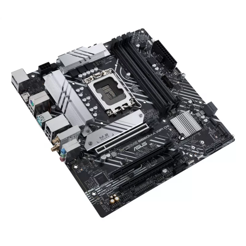 Motininė plokštė ASUS PRIME B660M-A WIFI D4 — Intel B660, LGA 1700, micro ATX, DDR4, 4 DIMM, Wi‑Fi 6, 2x M.2