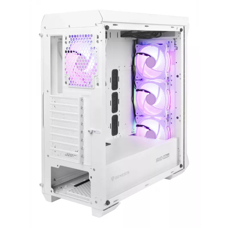 GENESIS Irid 505 ARGB Midi Tower Baltas
