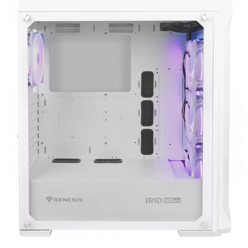 GENESIS Irid 505 ARGB Midi Tower Baltas