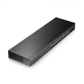 Zyxel GS-1900-24 v2 valdomas L2 Gigabit Ethernet (10/100/1000) 1U juodas jungiklis