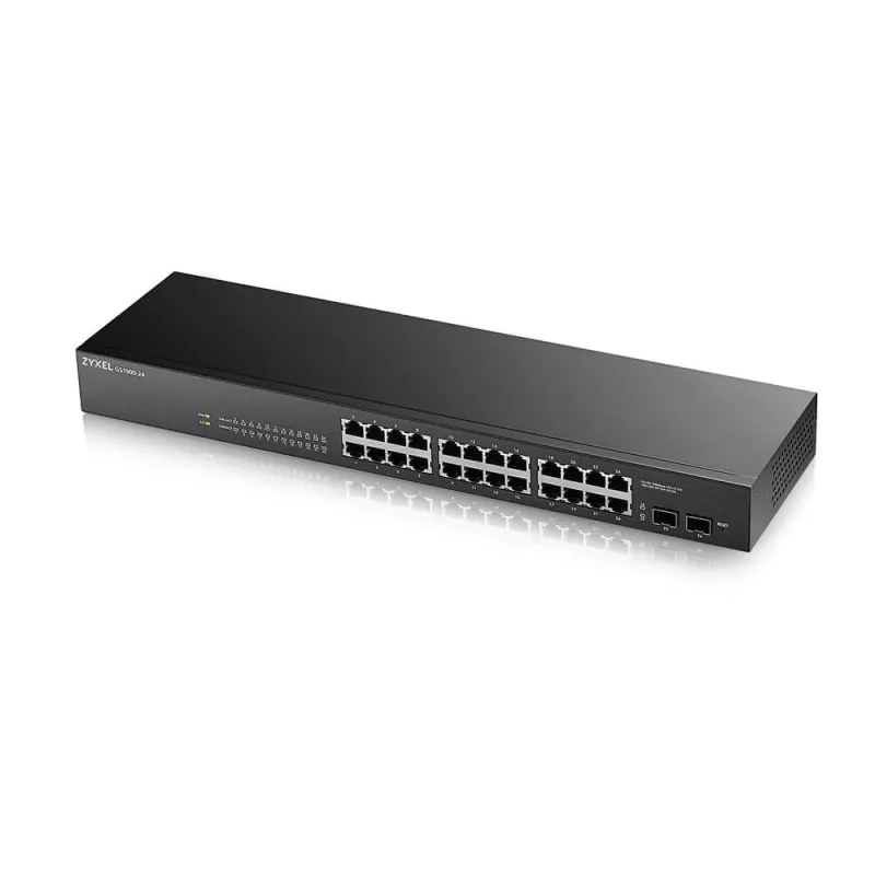 Zyxel GS-1900-24 v2 valdomas L2 Gigabit Ethernet (10/100/1000) 1U juodas jungiklis