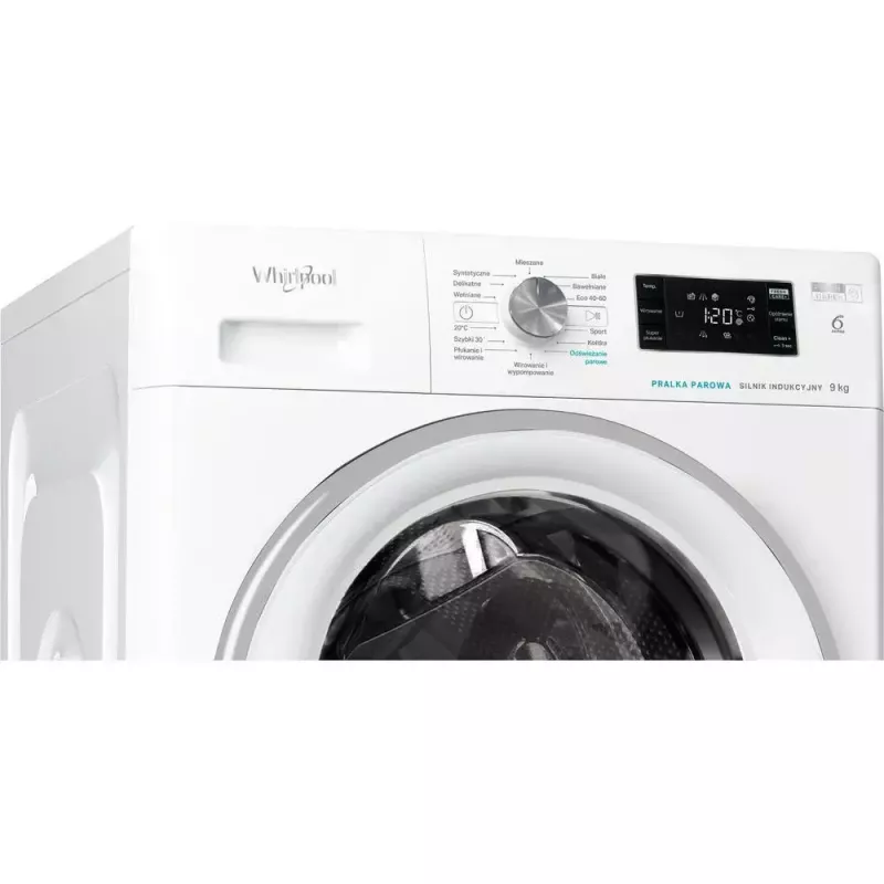 Whirlpool FFB 9258 SV PL skalbyklė su priekiniu pakrovimu 9 kg 1200 RPM balta