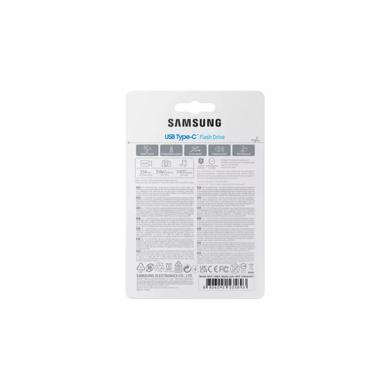 Samsung MUF-128DA USB atmintukas 128 GB USB Type-C 3.2 Gen 1 (3.1 Gen 1) Mėlyna