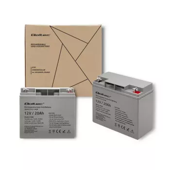 Qoltec 53066 UPS baterija švino rūgšties sandari 12 V 20 Ah