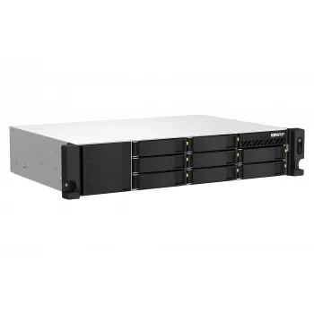 QNAP TS-873AEU-4G NAS/server saugojimo serveris Stovas (2U) Ryzen Embedded V1500B 4 GB DDR4 0 TB QuTS hero Juoda