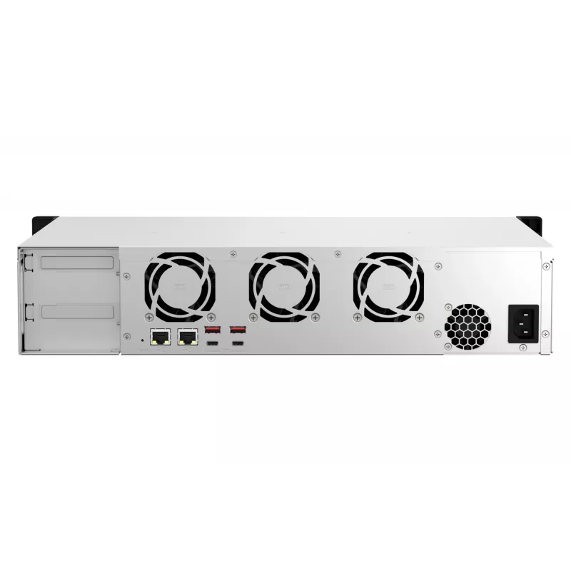 QNAP TS-873AEU-4G NAS/server saugojimo serveris Stovas (2U) Ryzen Embedded V1500B 4 GB DDR4 0 TB QuTS hero Juoda