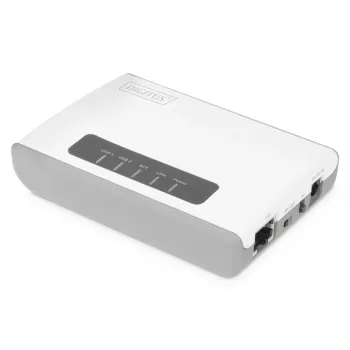 DIGITUS DN-13024 2 prievadų USB 2.0 belaidis tinklo serveris, NAS, spausdintuvų serveris
