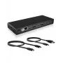ICY BOX IB-DK2245AC USB 3.2 Gen 1 (3.1 Gen 1) Type-C dokavimo stotelė, juoda