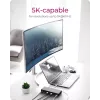 ICY BOX IB-DK2245AC USB 3.2 Gen 1 (3.1 Gen 1) Type-C dokavimo stotelė, juoda