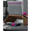 ICY BOX IB-DK2245AC USB 3.2 Gen 1 (3.1 Gen 1) Type-C dokavimo stotelė, juoda