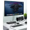 ICY BOX IB-DK2245AC USB 3.2 Gen 1 (3.1 Gen 1) Type-C dokavimo stotelė, juoda