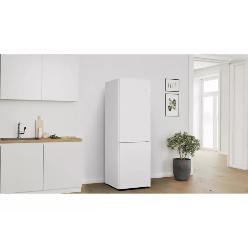Šaldytuvas su šaldikliu Bosch Serie 4 KGN362WDF – laisvai pastatomas, 321 L, NoFrost, baltas