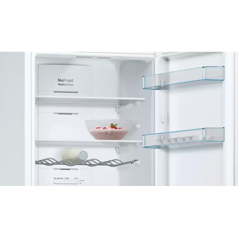 Bosch Serie 4 KGN36VWED laisvai pastatomas šaldytuvas-šaldiklis, 326 L, baltas