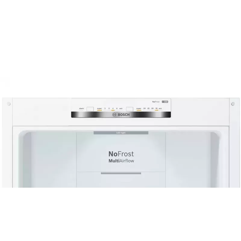 Bosch Serie 4 KGN36VWED laisvai pastatomas šaldytuvas-šaldiklis, 326 L, baltas