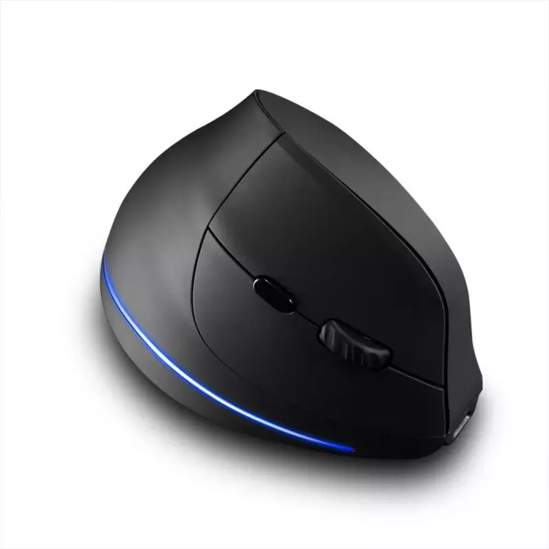 Belaidė vertikali pelė MEDIA-TECH MT1123, juoda, 2400 DPI, 5 mygtukai, RF USB imtuvas