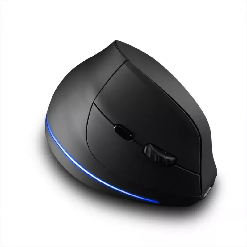 Belaidė vertikali pelė MEDIA-TECH MT1123, juoda, 2400 DPI, 5 mygtukai, RF USB imtuvas