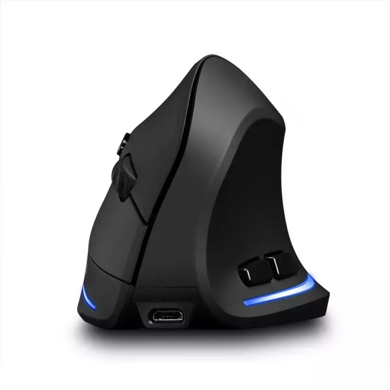 Belaidė vertikali pelė MEDIA-TECH MT1123, juoda, 2400 DPI, 5 mygtukai, RF USB imtuvas