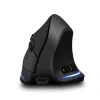 Belaidė vertikali pelė MEDIA-TECH MT1123, juoda, 2400 DPI, 5 mygtukai, RF USB imtuvas