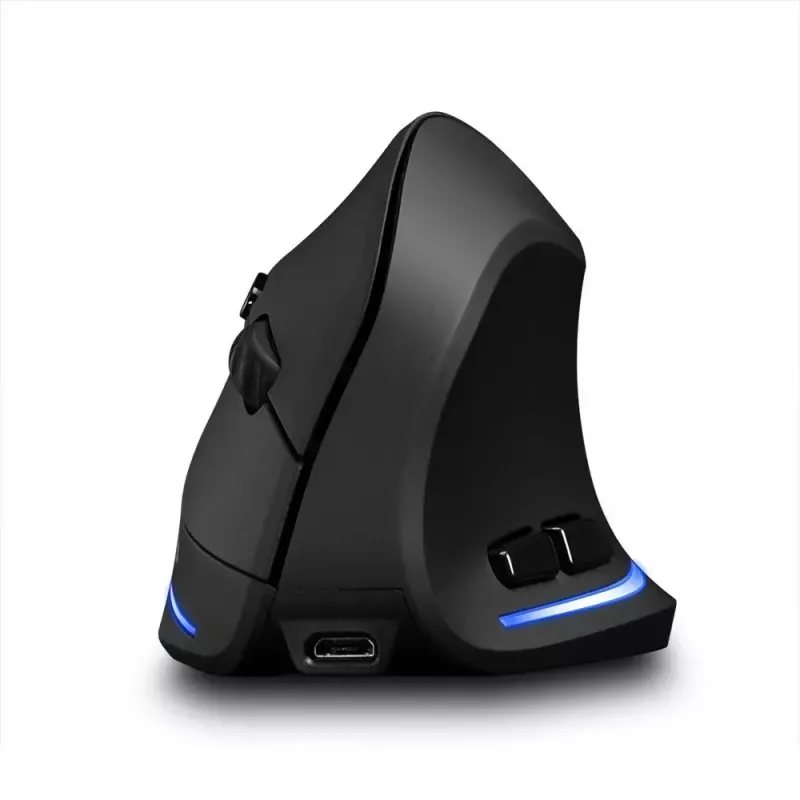 Belaidė vertikali pelė MEDIA-TECH MT1123, juoda, 2400 DPI, 5 mygtukai, RF USB imtuvas
