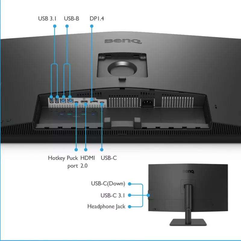 BenQ PD3205U monitorius 80 cm (31,5 colio) 3840 x 2160 pikselių 4K Ultra HD LCD juodas