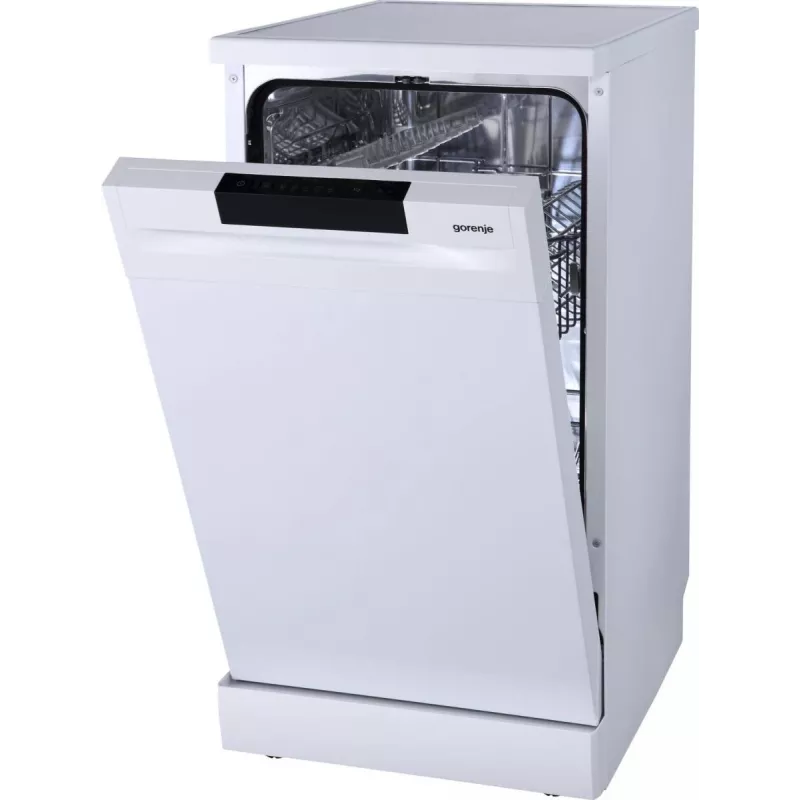 Laisvai pastatoma indaplovė Gorenje GS520E15W balta – 9 komplektų, 47 dB, 448×600×845 mm, 9 L/ciklas