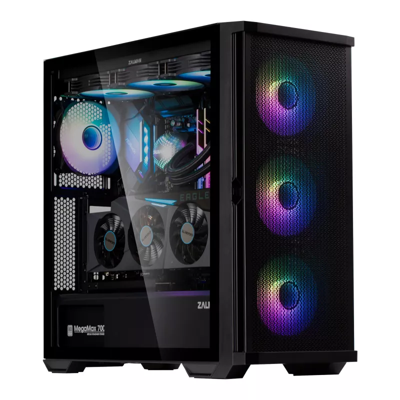 Kompiuterio korpusas Zalman Z10 DUO Midi Tower Juodas