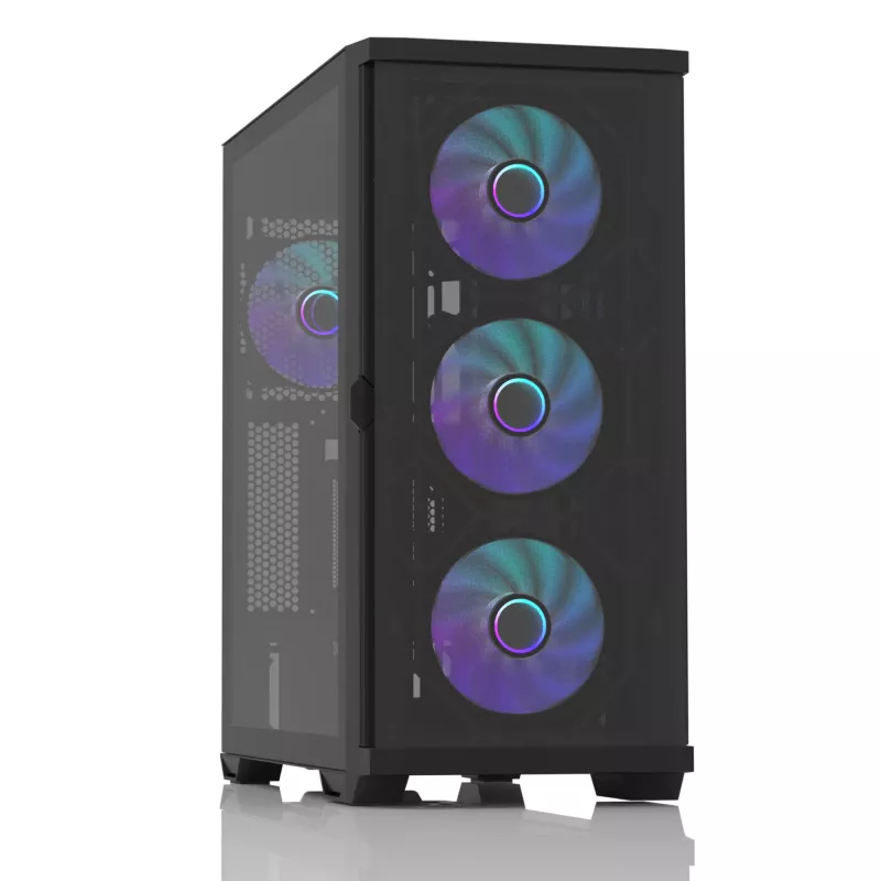 Kompiuterio korpusas Zalman Z10 DUO Midi Tower Juodas