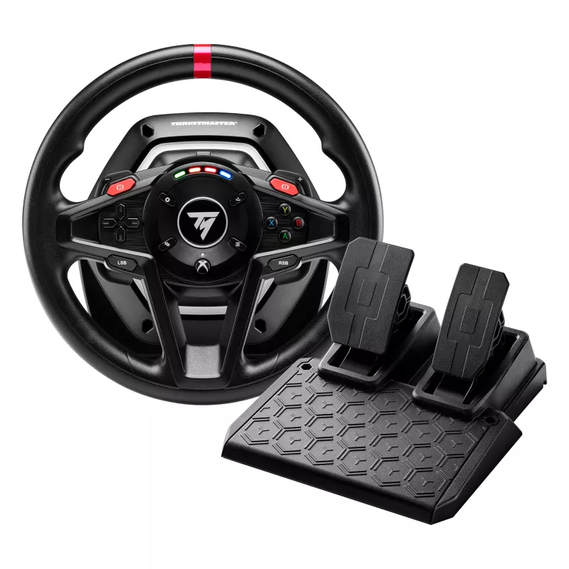 Thrustmaster T128 USB vairas su pedalais PC, Xbox, Xbox One