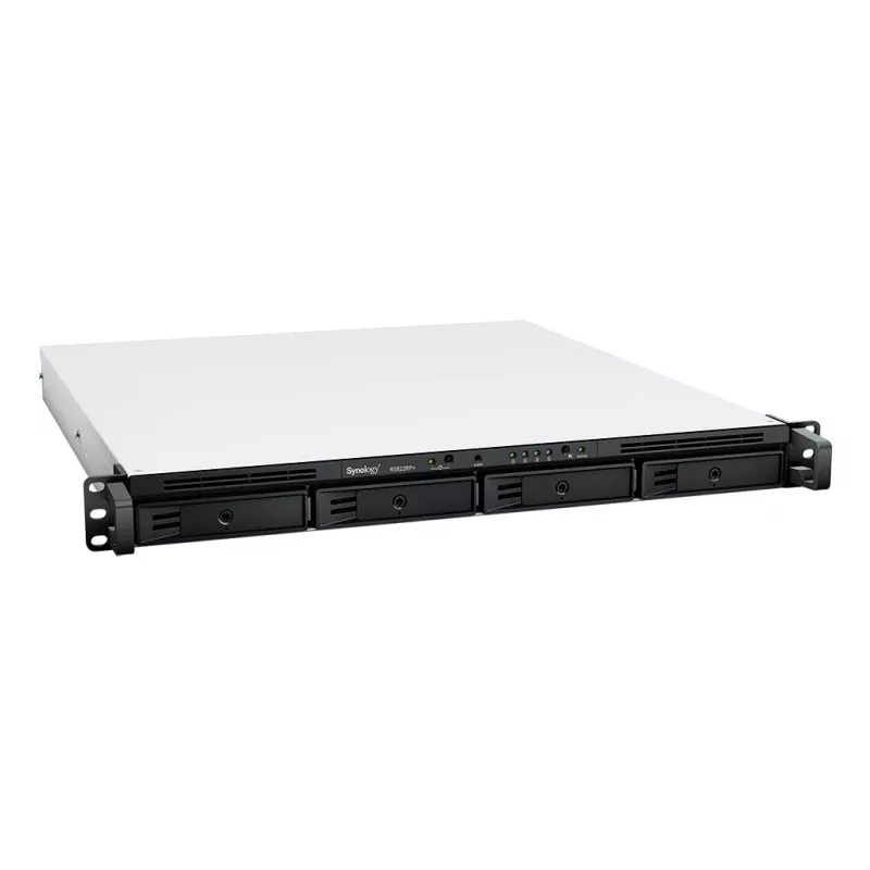 SYNOLOGY Rack Station RS822RP+ 1U 4 lizdų NAS serveris be diskų su pertekliniu maitinimo šaltiniu