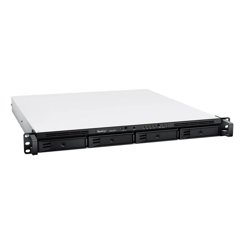 SYNOLOGY Rack Station RS822RP+ 1U 4 lizdų NAS serveris be diskų su pertekliniu maitinimo šaltiniu