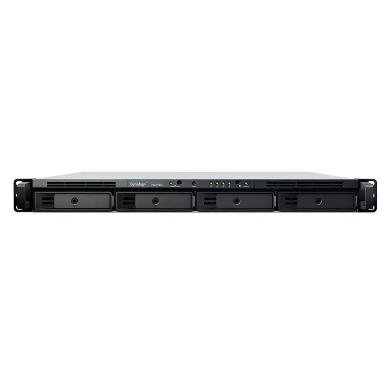 SYNOLOGY Rack Station RS822RP+ 1U 4 lizdų NAS serveris be diskų su pertekliniu maitinimo šaltiniu