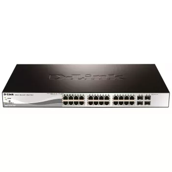 D-Link DGS-1210-28P valdomas L2 gigabitinis Ethernet (10/100/1000) jungiklis su PoE 1U