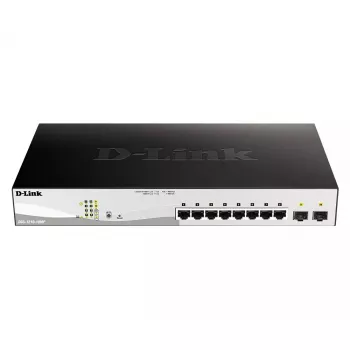 D-Link DGS-1210-52MP valdomas L2 Gigabit Ethernet jungiklis su PoE (10/100/1000), juodas/pilkas