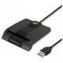 Kortelių skaitytuvas QOLTEC 50634 USB Type-C, ABS korpusas, 90×69 mm, 1,0 m laidas, juodas