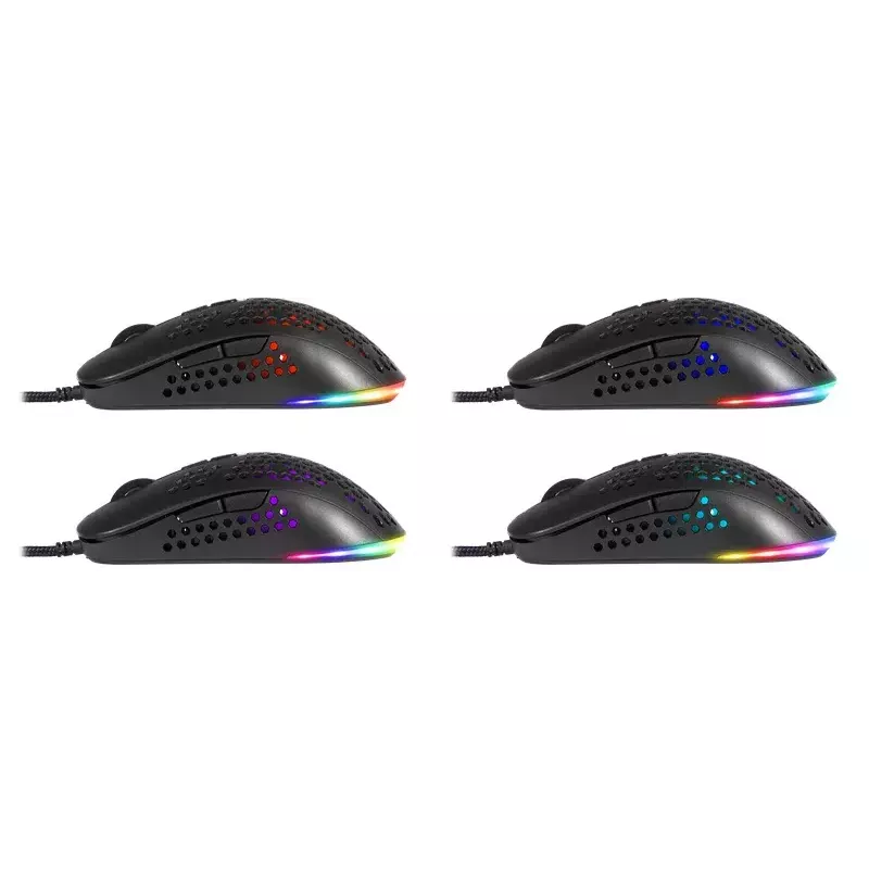 Žaidimų pelė DEFENDER SHEPARD GM-620L – optinė, dešinei rankai, iki 12800 DPI, 6–7 mygtukai, USB Type-A, juoda, 1,7 m laidas