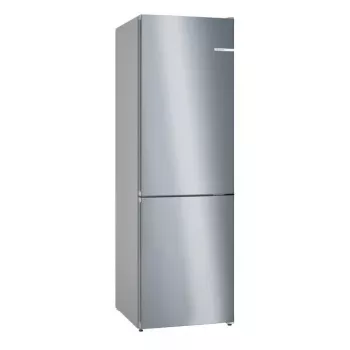 Šaldytuvas-šaldiklis Bosch Serie 4 KGN362IDF, laisvai pastatomas, 321 L (218 L šaldytuvas / 103 L šaldiklis), nerūdijantis plienas, šaldiklis apačioje