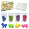 Vaikų kinetinis smėlis Tuban DYNAMIC SAND SET – ŪKIS Įvairiaspalvis